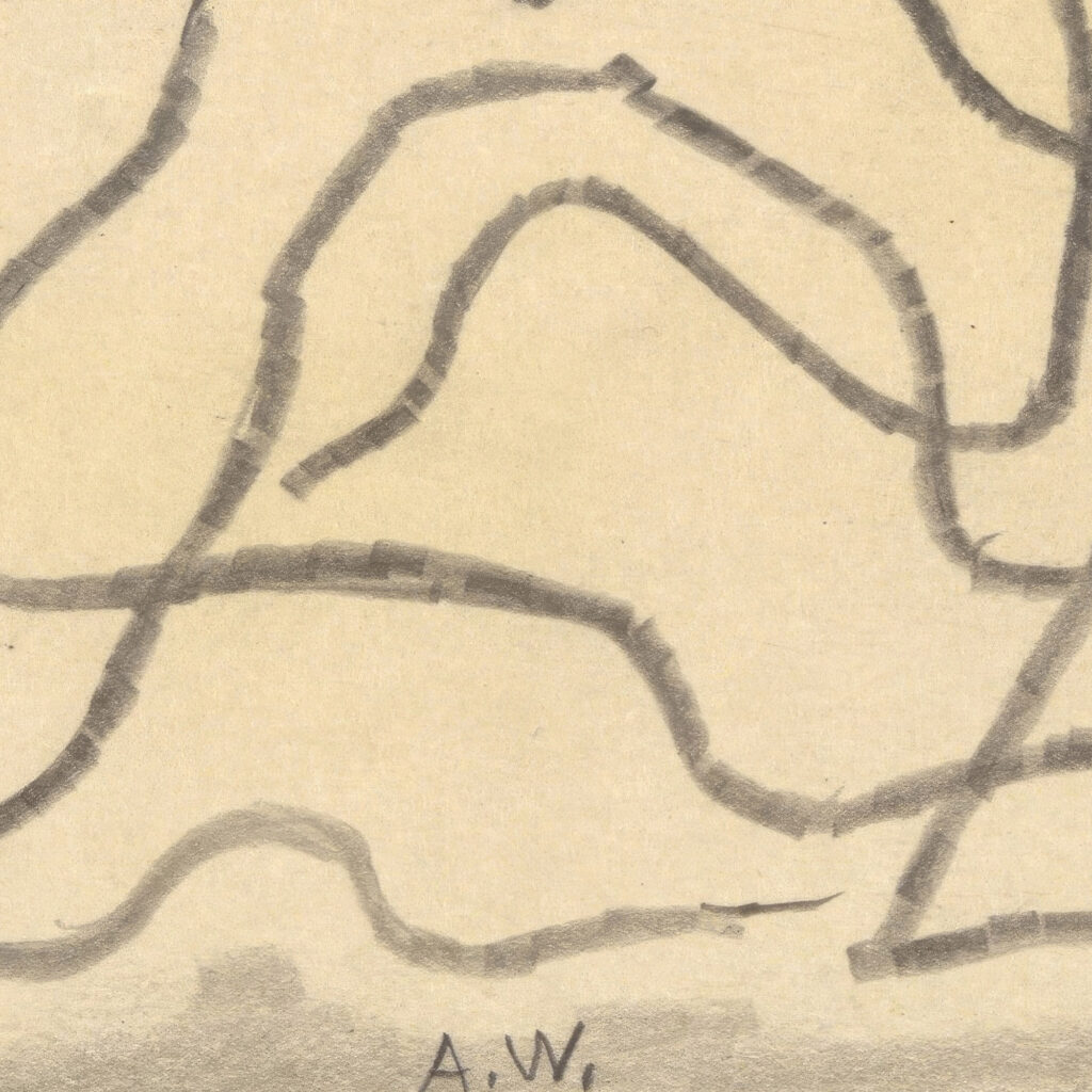 Rhythmic Lines Abstraction 1915 Abraham Walkowitz 8 mockup