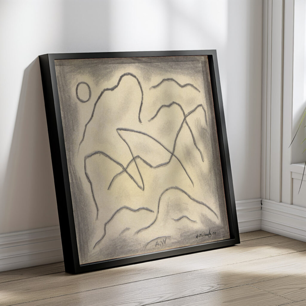 Rhythmic Lines Dance Abstraction 1918 Abraham Walkowitz 4 mockup