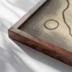 Rhythmic Lines Dance Abstraction 1918 Abraham Walkowitz close up dark wood mockup