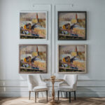 Riddarholmskyrkan 1914 Isaac Grunewald framed posters mockup
