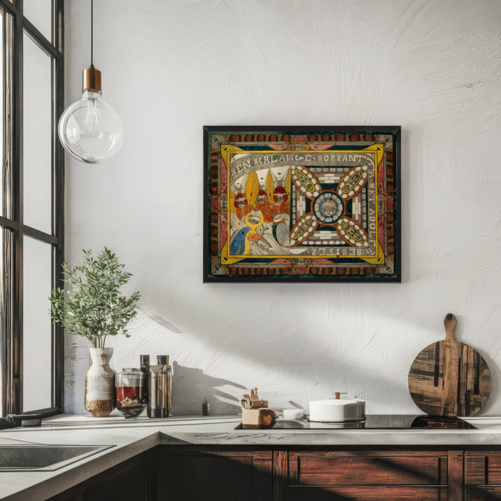 RiesenSchlange Sorrantta drei EewigkeitsAngel und der grose Skt. AdolfStarn in der alten Schopfung 1921 Adolf Wolfli 6 mockup