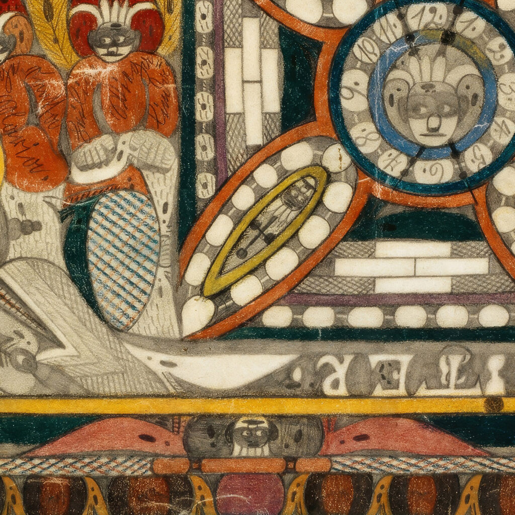 RiesenSchlange Sorrantta drei EewigkeitsAngel und der grose Skt. AdolfStarn in der alten Schopfung 1921 Adolf Wolfli 8 mockup