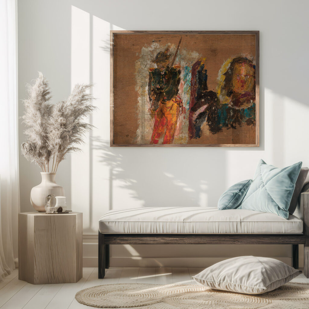 Rifleman and head 1920 Tadeusz Makowski 5 mockup