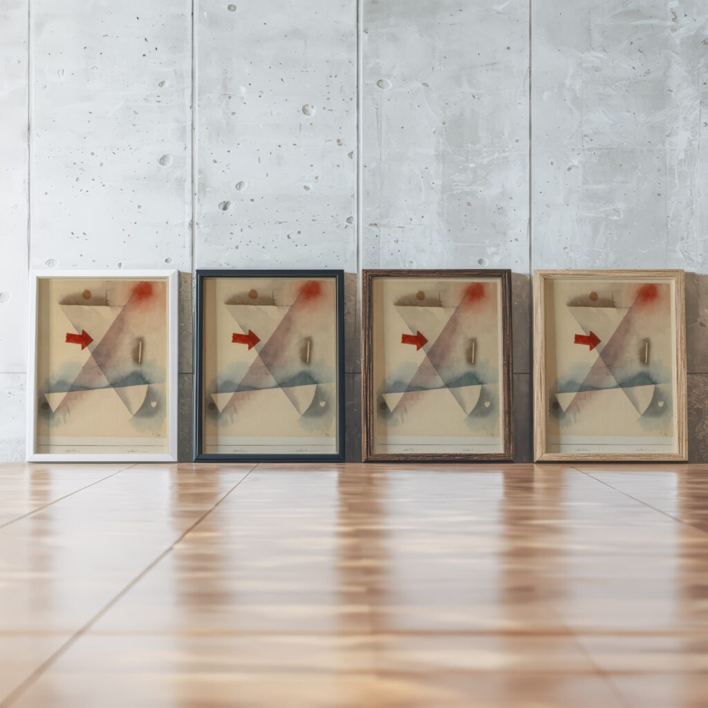 Ringing 1928 Paul Klee framed posters mockup Ringing 1928 Paul Klee framed posters mockup