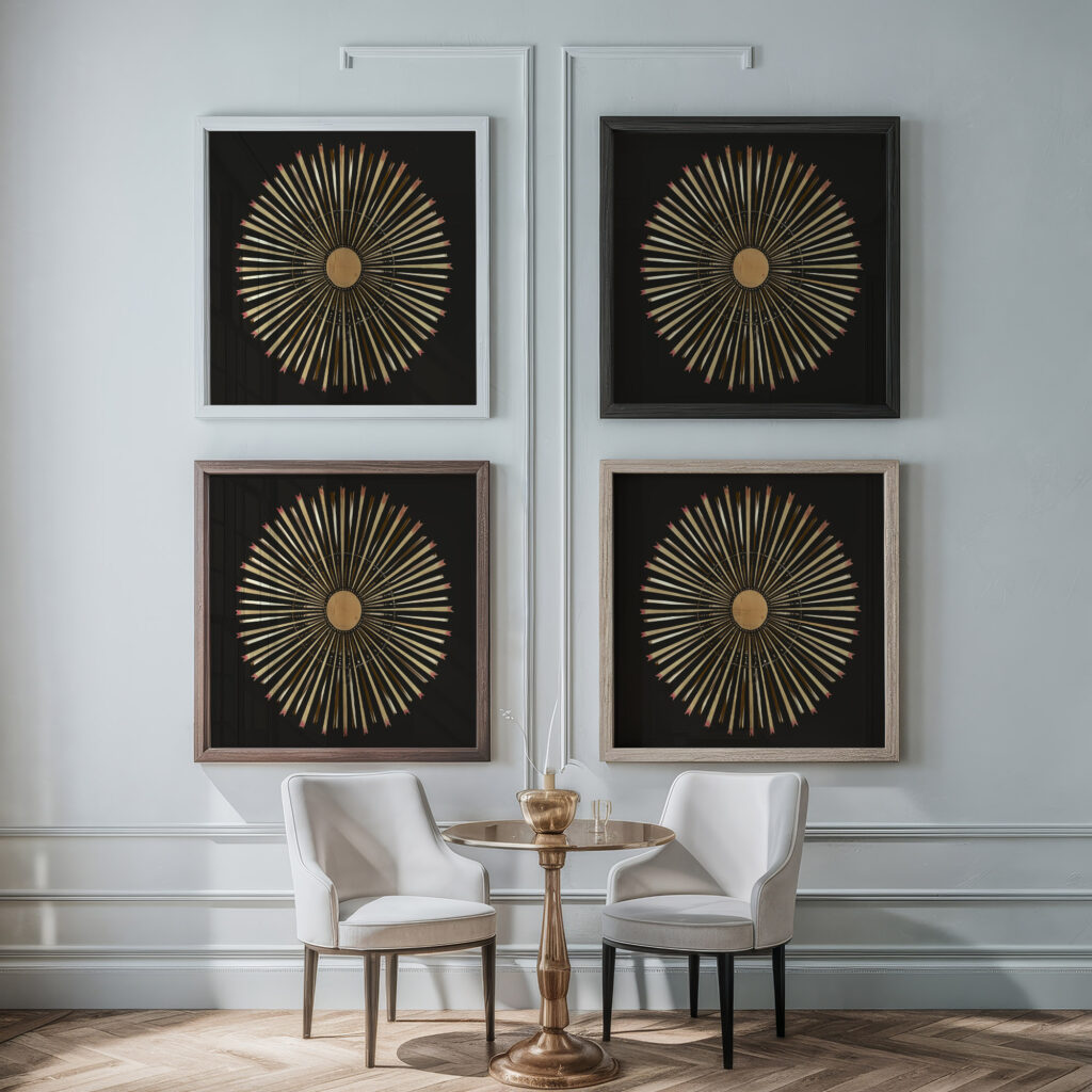 Rising Sun ca. 1780 Unknown framed posters mockup