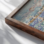 Rising Tide St. Malo 1907–9 Maurice Prendergast close up dark wood mockup