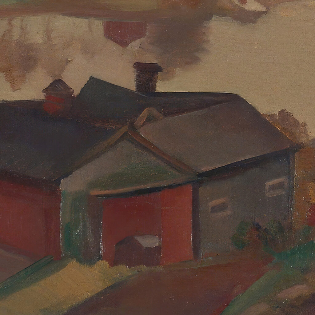 River Landscape With Buildings 1930 Ilmari Aalto 8 mockup