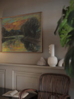 River in a Dark Willow Grove 1929 Zolo Palugyay video mockup