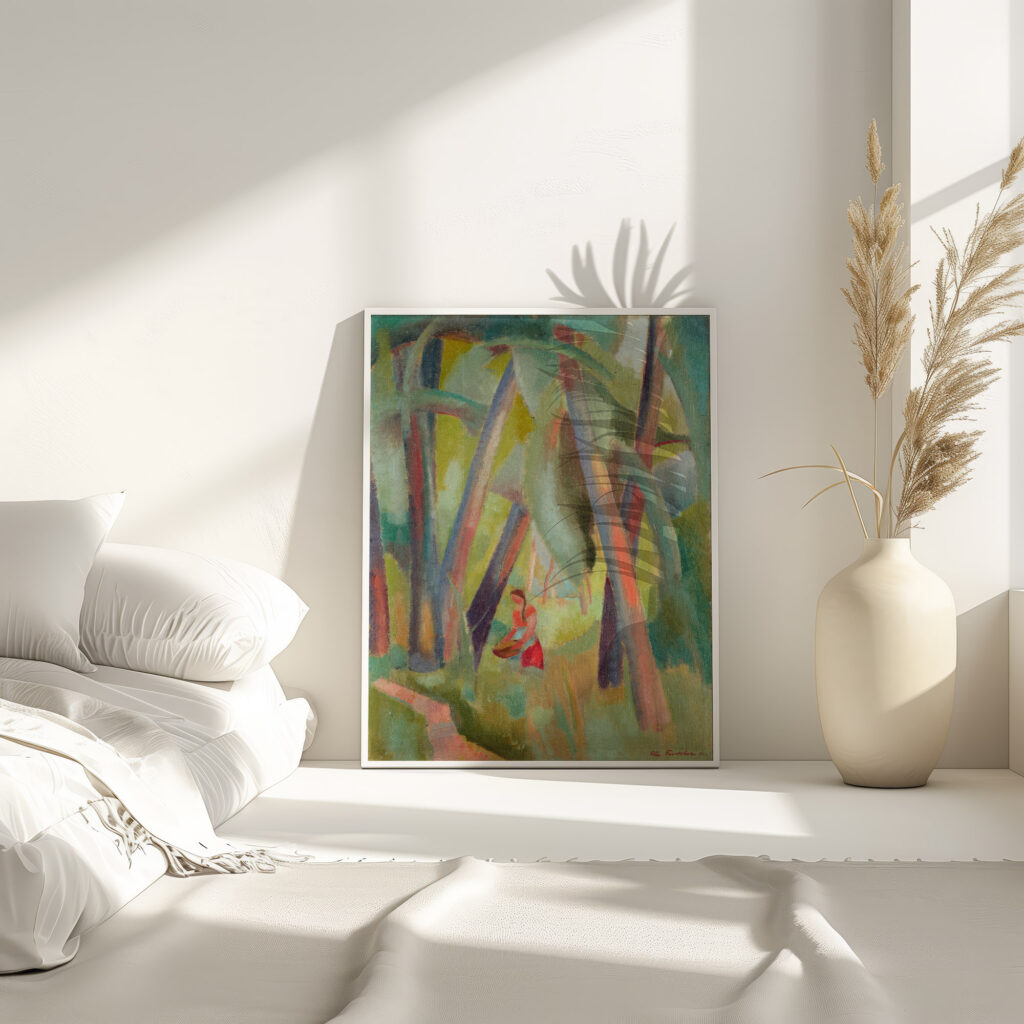 Riverbank Motif at the Birs Ruti Hard 1920 Arnold Fiechter 4 mockup