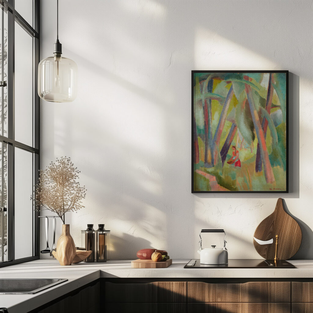 Riverbank Motif at the Birs Ruti Hard 1920 Arnold Fiechter 6 mockup