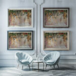 Road branch 1913 Paul Klee framed posters mockup