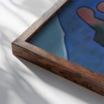 Robbers 1932–1933 Mikulas Galanda close up dark wood mockup