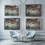 Rocks Maine ca. 1913 1915 Maurice Prendergast framed posters mockup