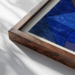 Rocks at Night 1939 Paul Klee close up dark wood mockup