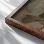 Rocky landscape with water 1911 Tadeusz Makowski close up dark wood mockup