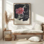 Rode roos 1874 Carel Adolph Lion Cachet 5 mockup