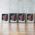 Rode roos 1874 Carel Adolph Lion Cachet framed posters mockup