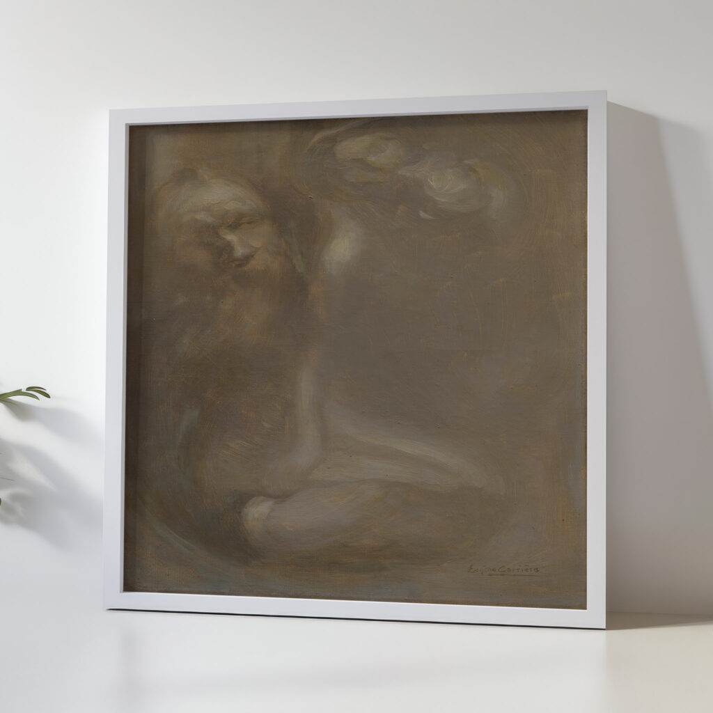 Rodin modelling a Sculpture circa 1895 1900 Eugene Carriere 5 mockup