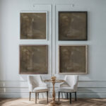 Rodin modelling a Sculpture circa 1895 1900 Eugene Carriere framed posters mockup