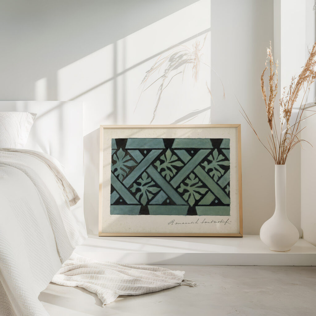 Romaans bandmotief 1890 Johanna van de Kamer 4 mockup