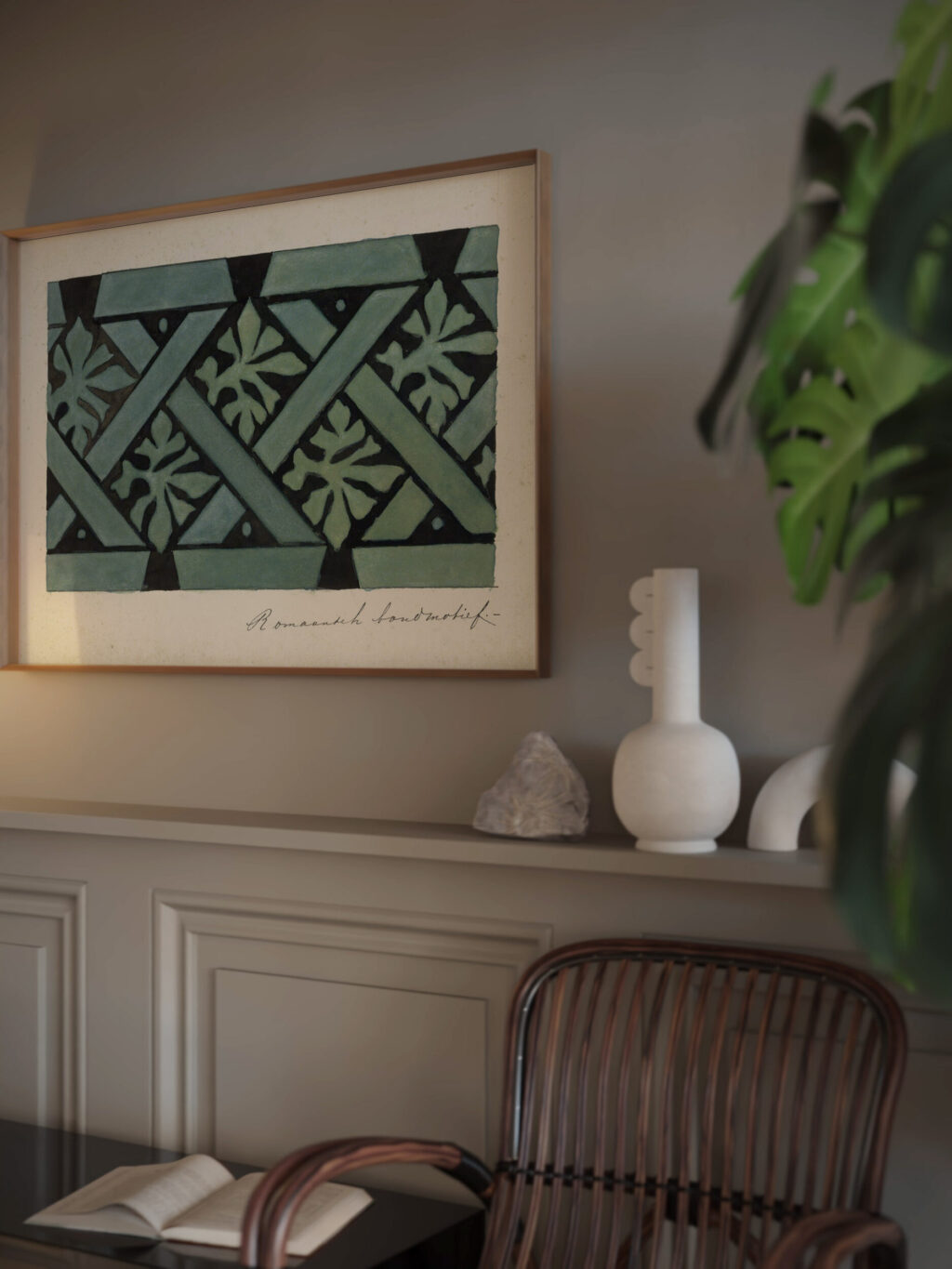 Romaans bandmotief 1890 Johanna van de Kamer video mockup