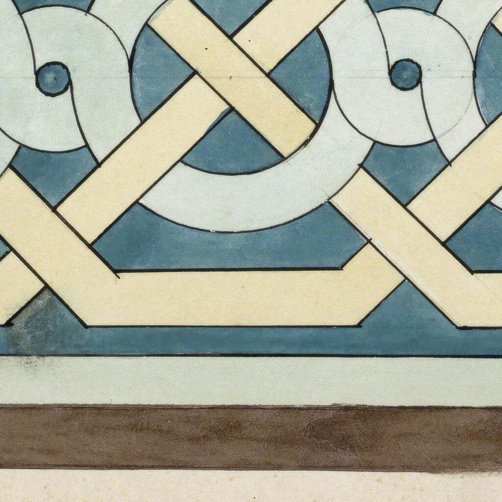Romaans bandmotief met vlechtwerk c. 1890 c. 1922 Johanna van de Kamer 8 mockup