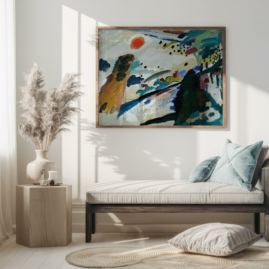 Romantic landscape 1911 Wassily Kandinsky 5 mockup