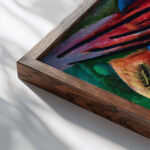 Rondo 1923 Rudolf Bauer close up dark wood mockup