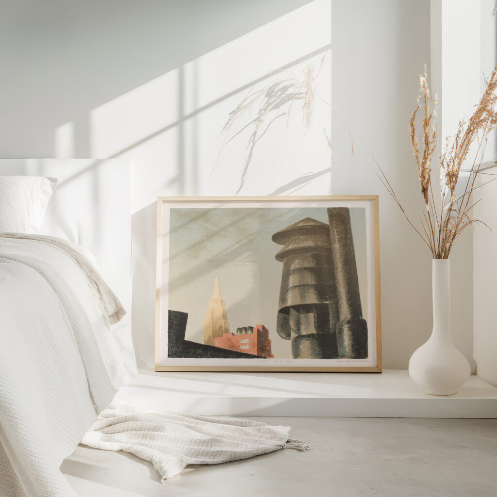 Roof and Sky 1939 Louis Lozowick 4 mockup