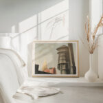 Roof and Sky 1939 Louis Lozowick 4 mockup