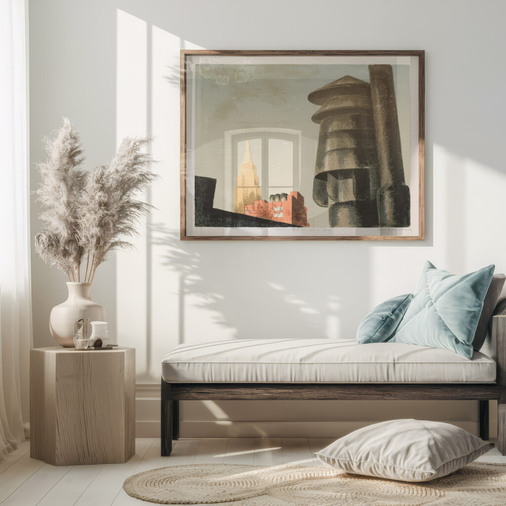 Roof and Sky 1939 Louis Lozowick 5 mockup