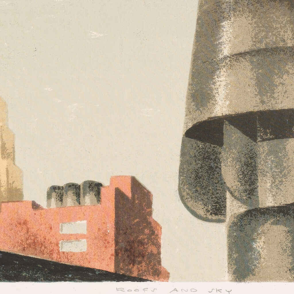 Roof and Sky 1939 Louis Lozowick 8 mockup