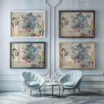 Roofs Trees and a Woman Rik Wouters framed posters mockup