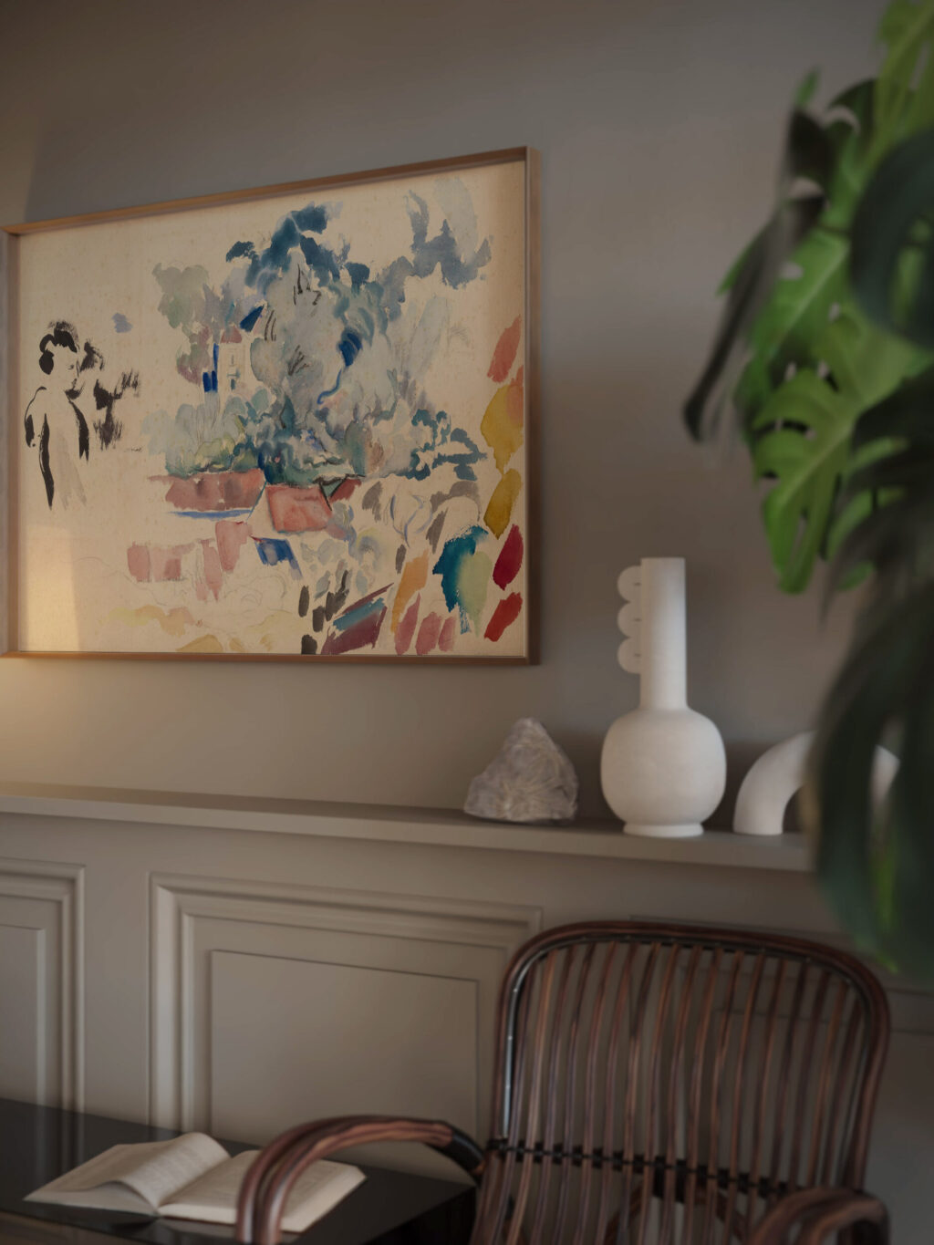 Roofs Trees and a Woman Rik Wouters video mockup