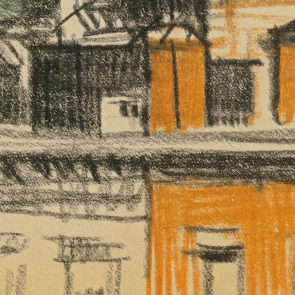 Rooftops Harlem 1916 Oscar Bluemner 8 mockup