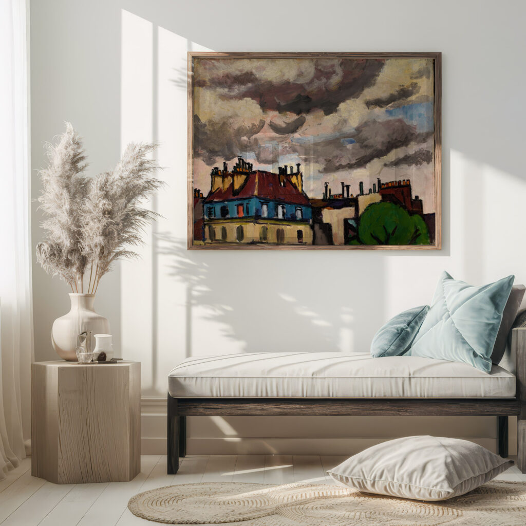 Rooftops and Clouds Paris 1910 1912 Henry Lyman Sayen 5 mockup