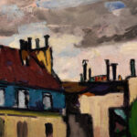 Rooftops and Clouds Paris 1910 1912 Henry Lyman Sayen 8 mockup