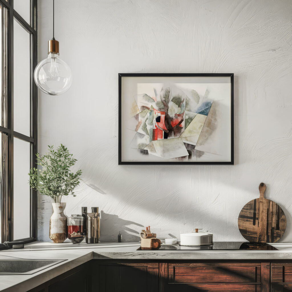 Rooftops and Fantasy 1918 Charles Demuth 6 mockup