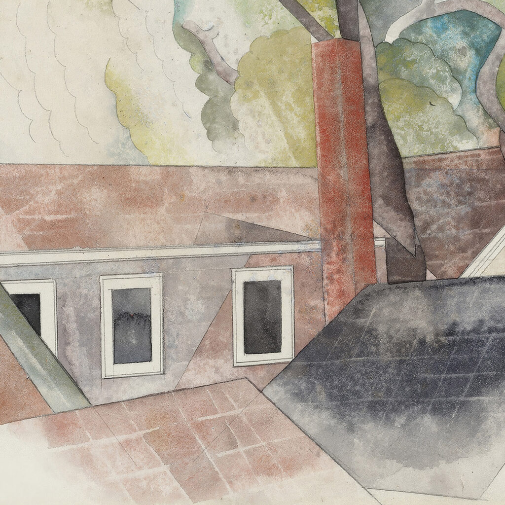 Rooftops and Trees 1918 Charles Demuth 8 mockup