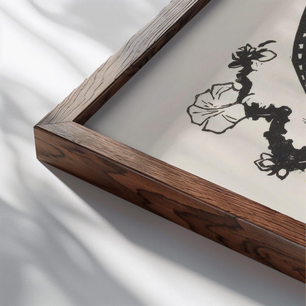 Roofvogel 1927 Johannes Frederik Engelbert ten Klooster close up dark wood mockup