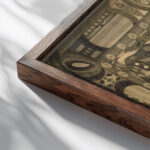 RosalindaLina SoloSangara 1905 Adolf Wolfli close up dark wood mockup