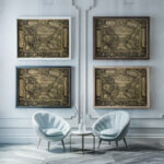 RosalindaLina SoloSangara 1905 Adolf Wolfli framed posters mockup