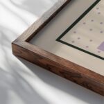 Roses close up dark wood mockup