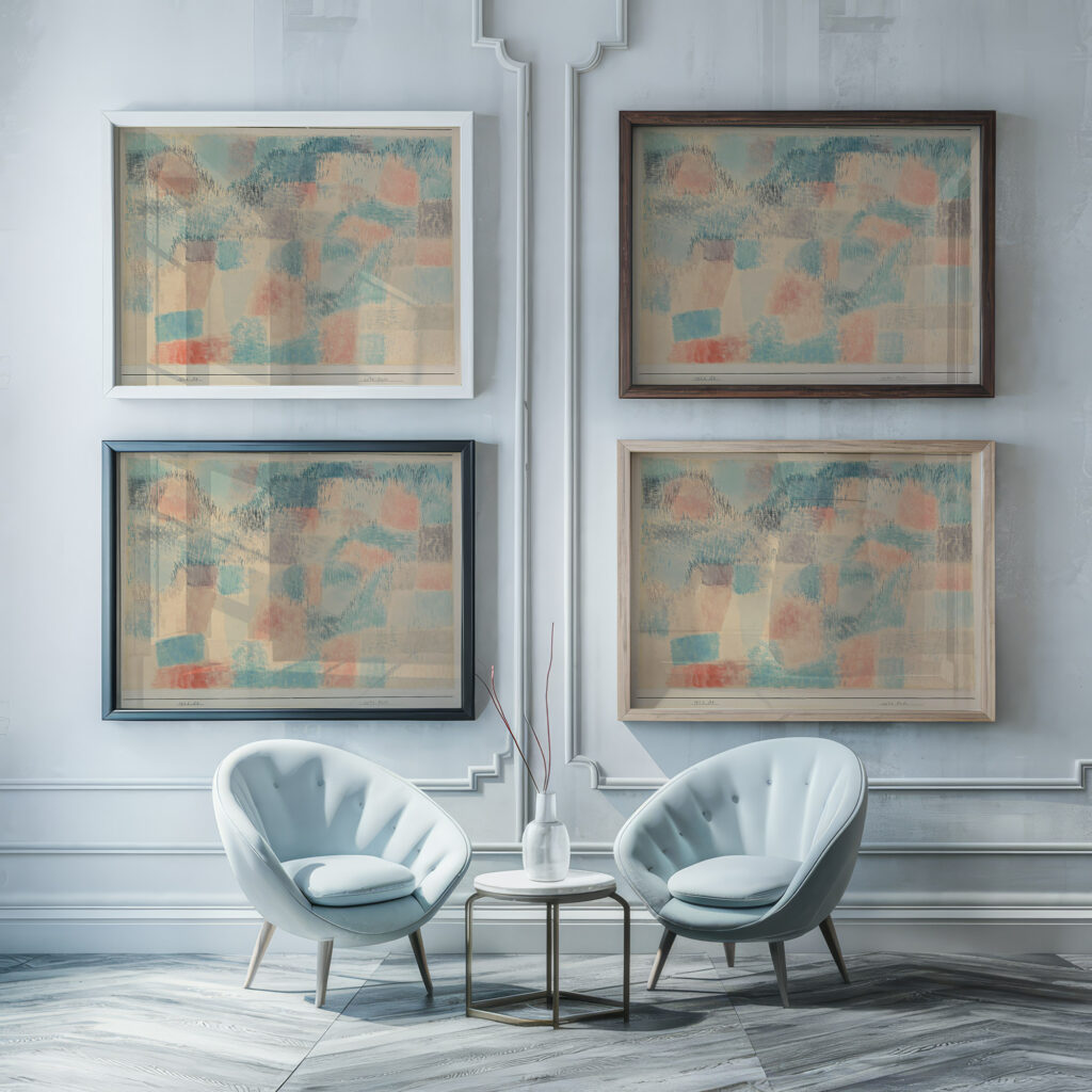 Rote Erde Red Earth 1926 Paul Klee framed posters mockup