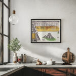 Rotstuin van de Ryoanji 1925 Kamei Tobei 6 mockup