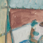 Rowerzysta na tle pejzazu 1934 Sasza Blonder 8 mockup