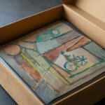 Rowerzysta na tle pejzazu 1934 Sasza Blonder video mockup