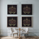 Royal Temple ca. 1780 Unknown framed posters mockup