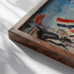 Royal Visit 1925 1925 Harry Caldecott close up dark wood mockup