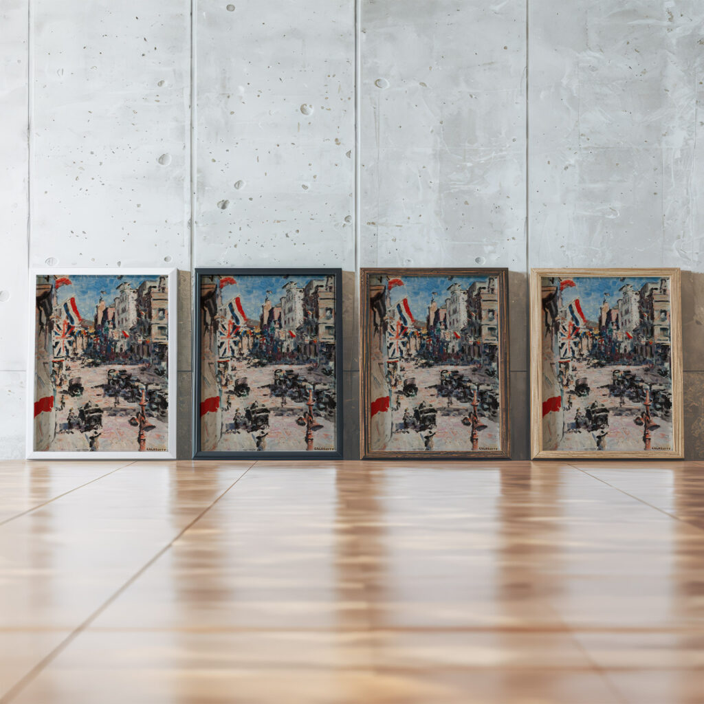 Royal Visit 1925 1925 Harry Caldecott framed posters mockup